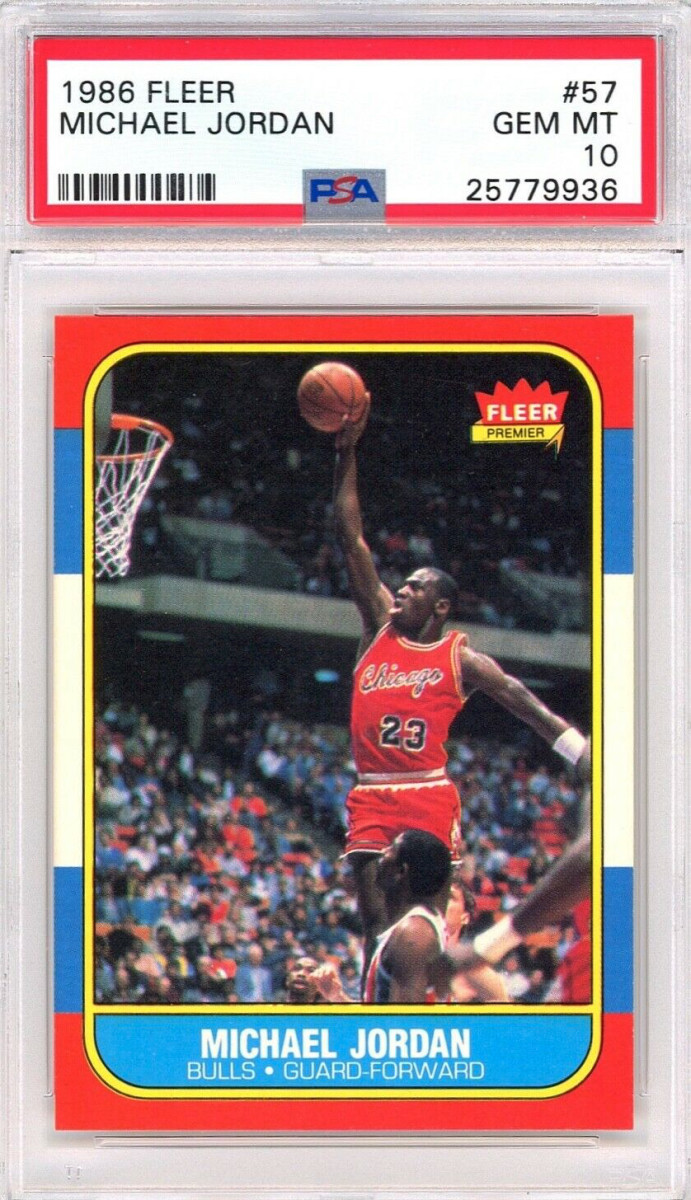 A PSA 10 1986 Fleer Michael Jordan rookie card was one of the top-selling cards online in 2021.