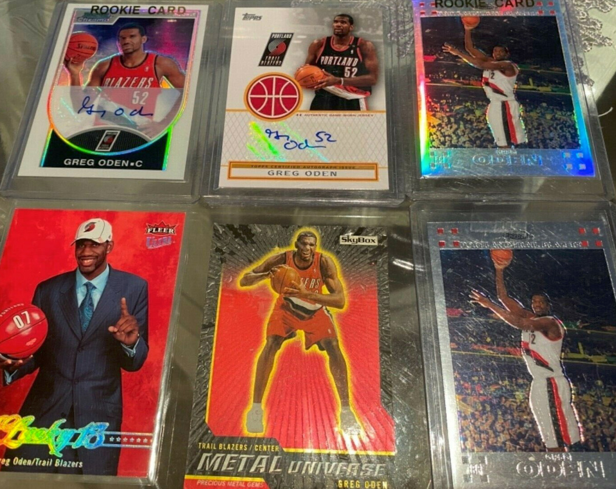 Greg Oden rookie cards were a hot commodity in 2007 before injuries derailed his career.