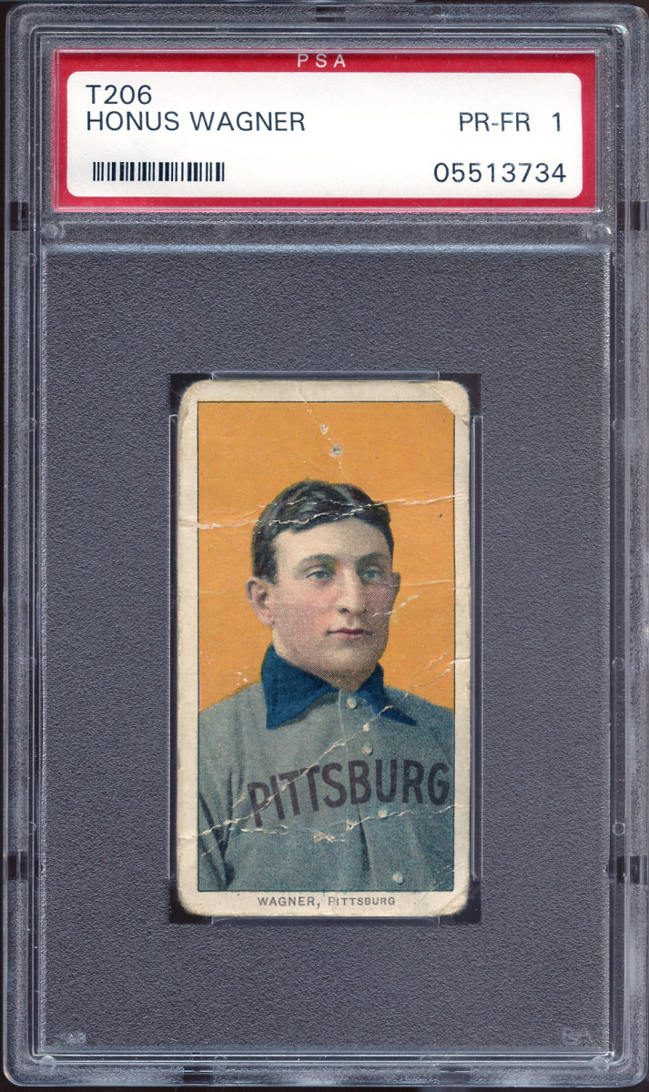 T206 Honus Wagner card once owned by actor Charlie Sheen.