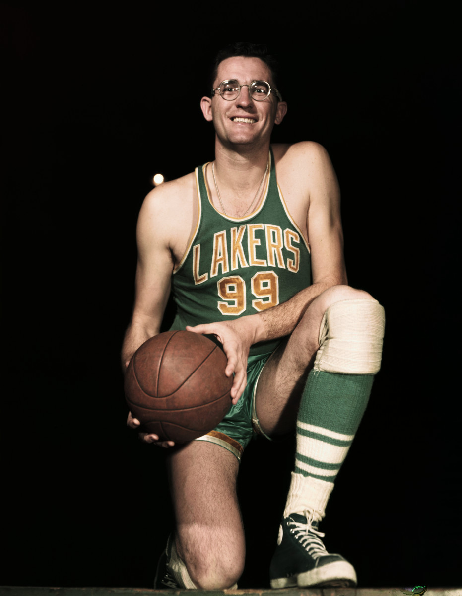 George Mikan, a member of the NBA 75th Anniversary team, was the league's biggest star in the 1940s and ’50s.