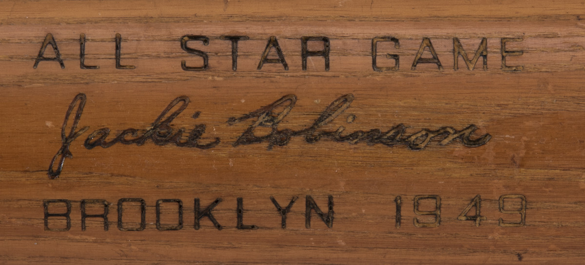 Jackie Robinson bat from 1949.