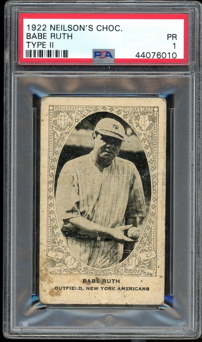 1922 Neilson's Chocolate Babe Ruth card.