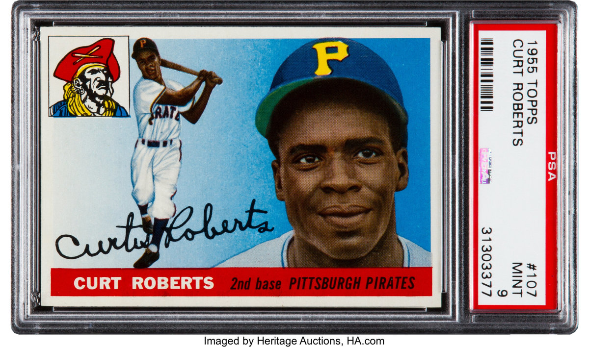 1955 Topps Curt Roberts card.
