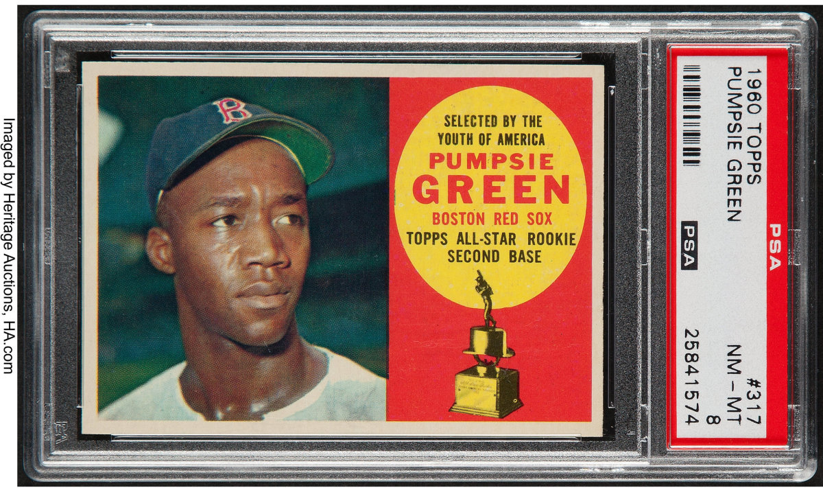 1960 Topps Pumpsie Green card.