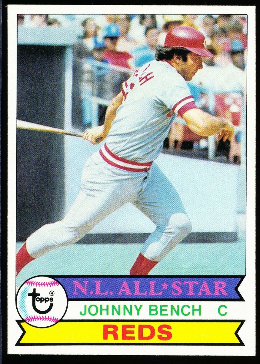 1979 Topps Johnny Bench card.