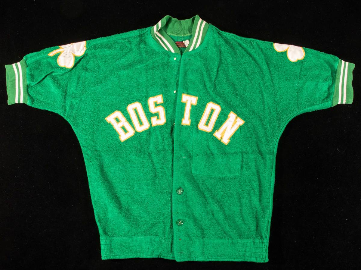 Bill Russell warmup jacket sold at Hunt Auctions.