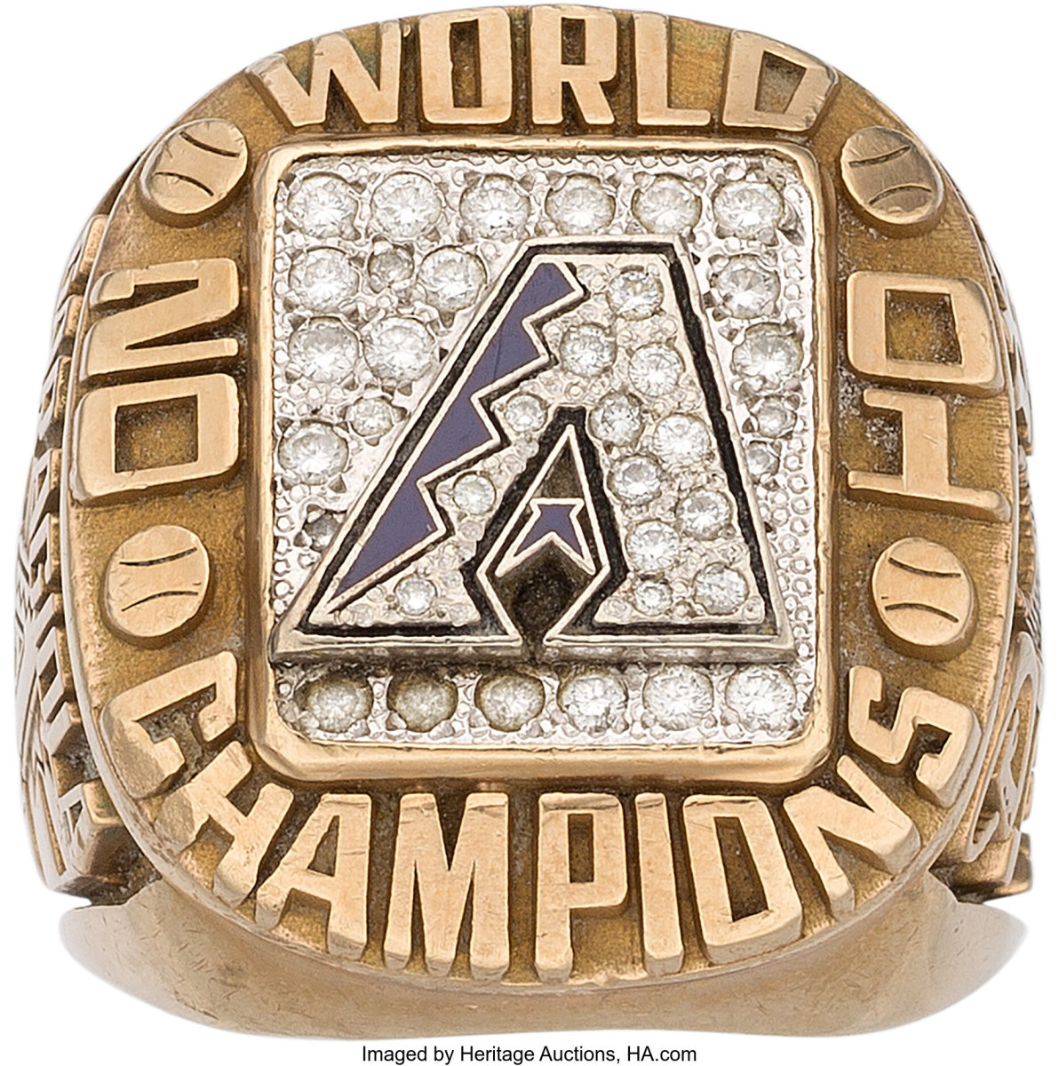 2001 Arizona Diamondbacks World Series ring from the Joe Garagiola Collection.