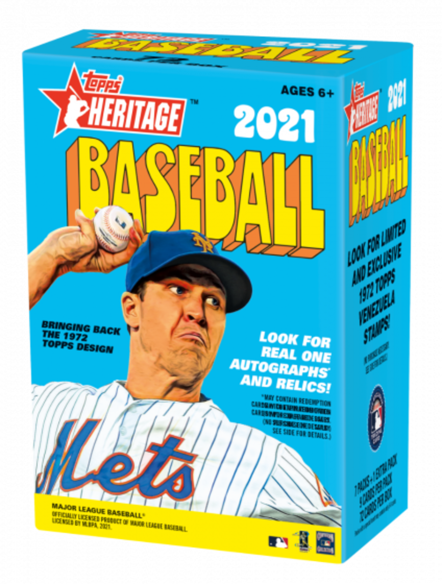 The Topps 2021 Heritage Baseball set is modeled after 1972 cards.