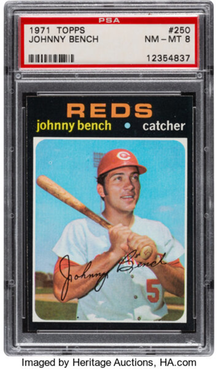 1971 Topps Johnny Bench card.