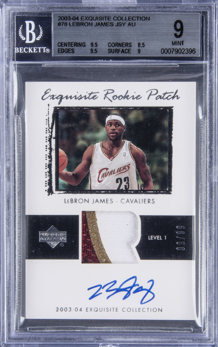 LeBron James rookie card.
