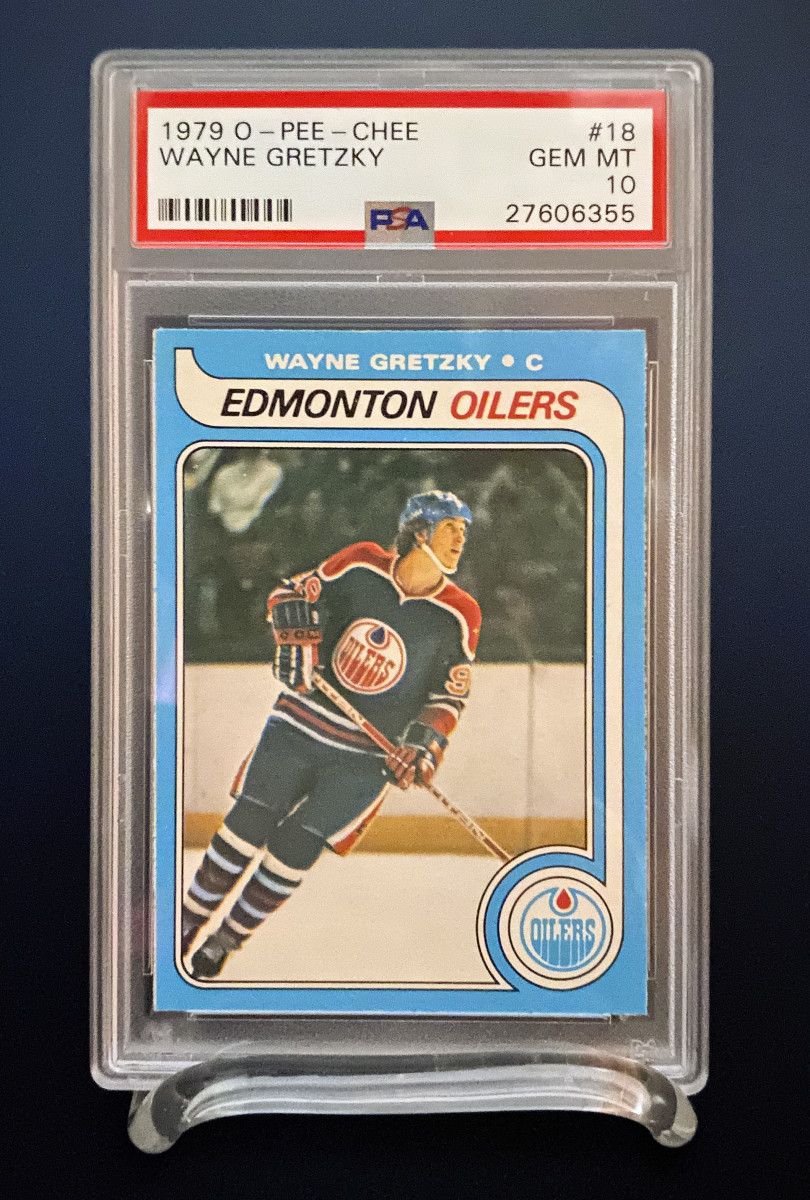 Wayne Gretzky 1979 O-Pee-Chee card that sold for $3.75M at Heritage Auctions.