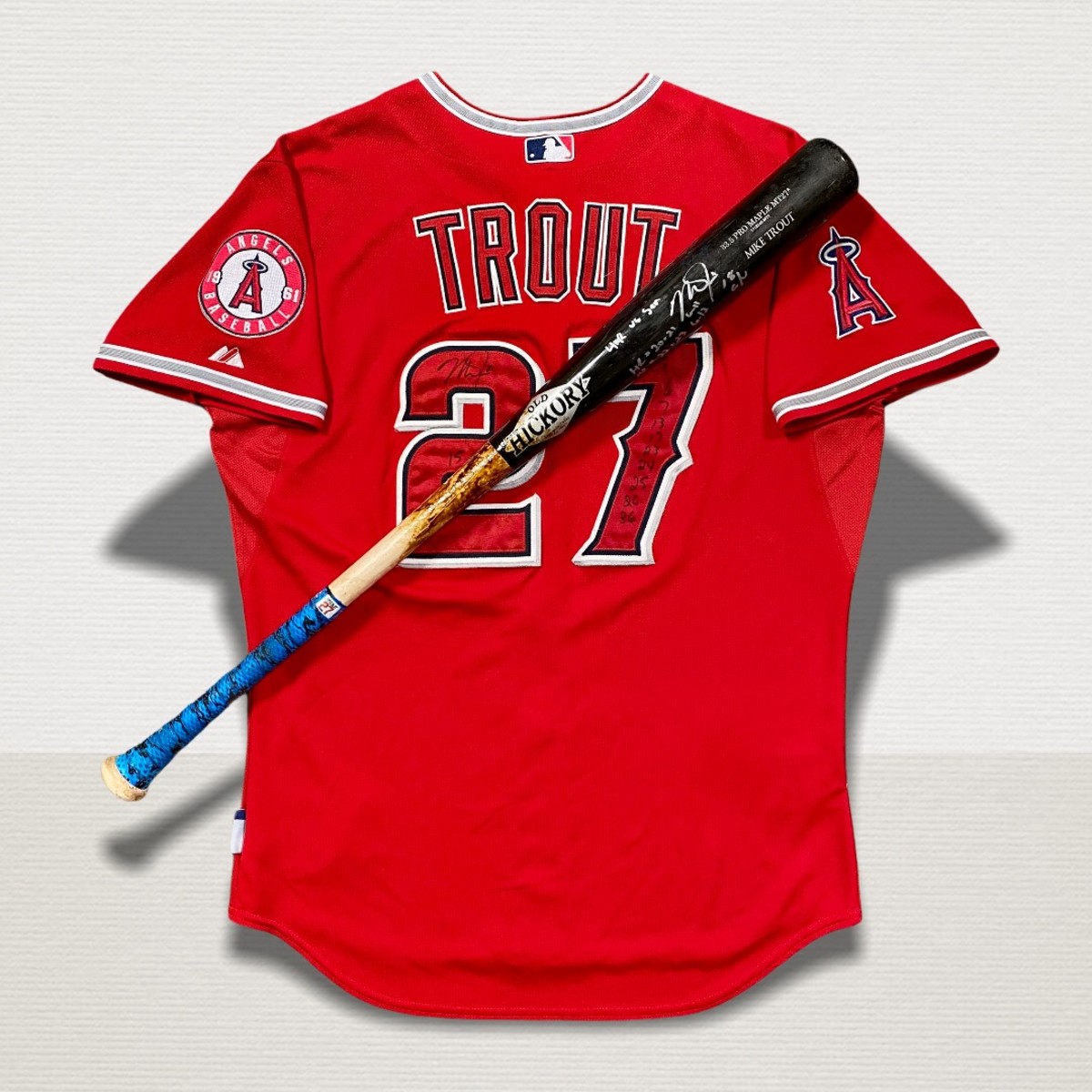 Mike Trout - Old Hickory x Nike Baseball at full draw with