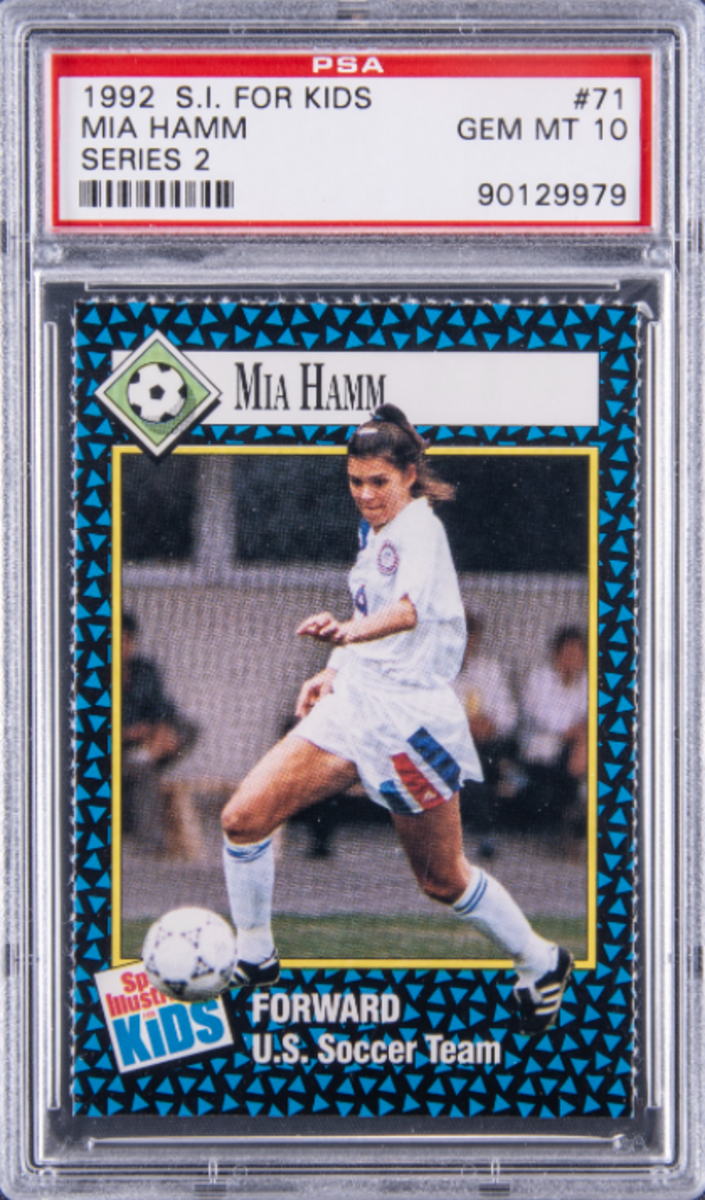 1992 S.I. For Kids Mia Hamm rookie card.