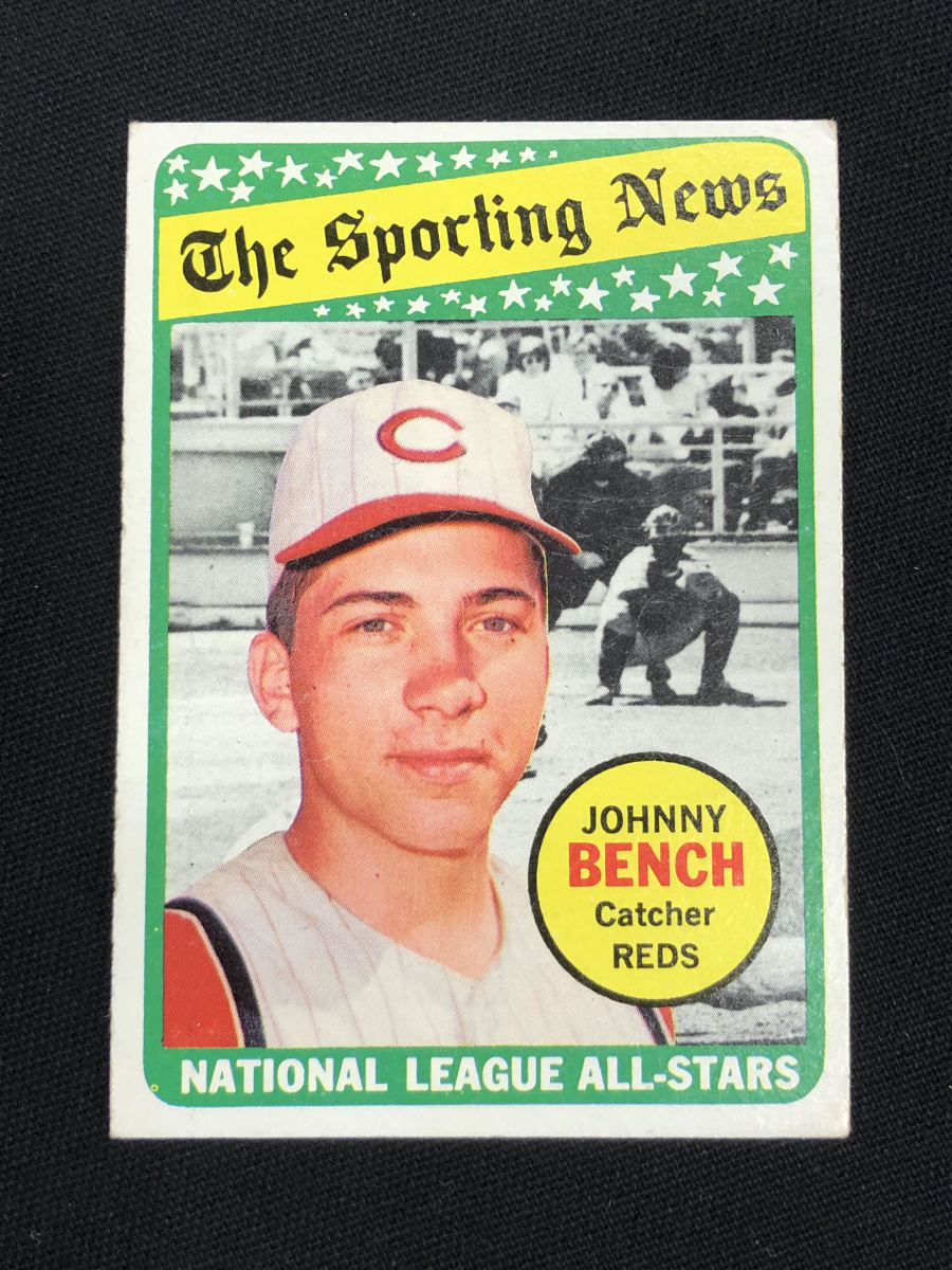 1969 Sporting News Johnny Bench All-Star card.