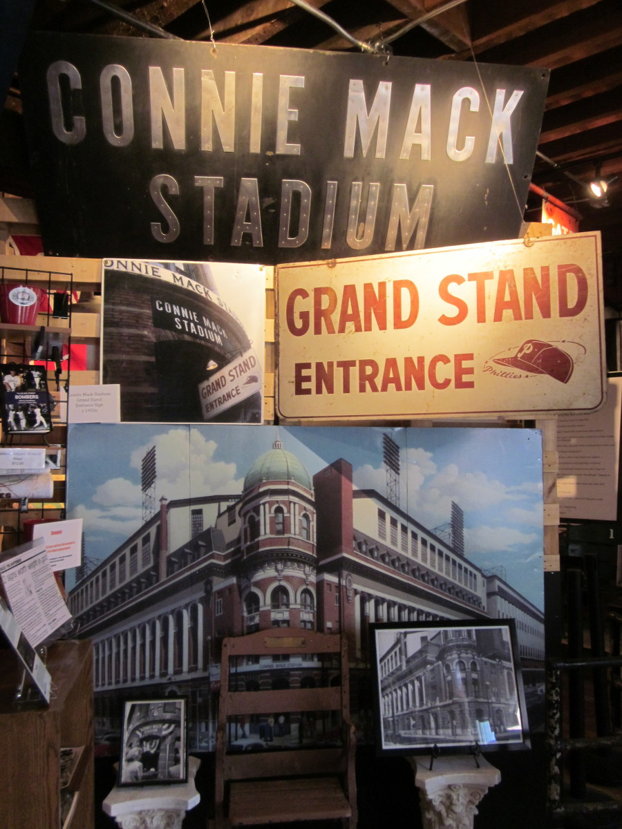 The entrance to Connie Mack Stadium at the National Ballpark Museum.