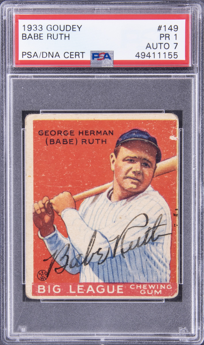 The Only Known Babe Ruth & Ty Cobb Dual-Signed Photograph., Lot #56041
