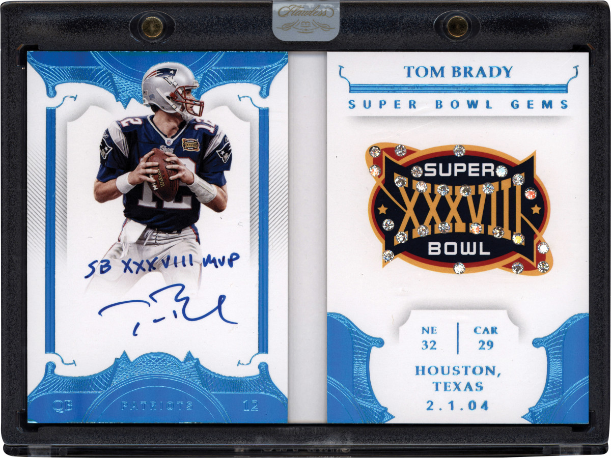 Autographed Tom Brady rookie card sells for record-setting $2.25