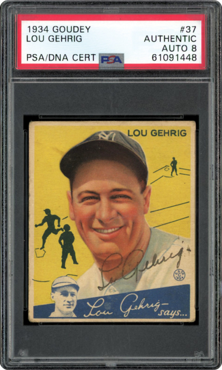 1933 Goudey Lou Gehrig Reprint Rookie Card