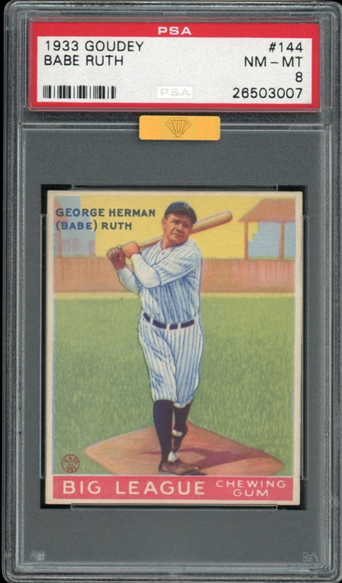 1933 Goudey Babe Ruth card.