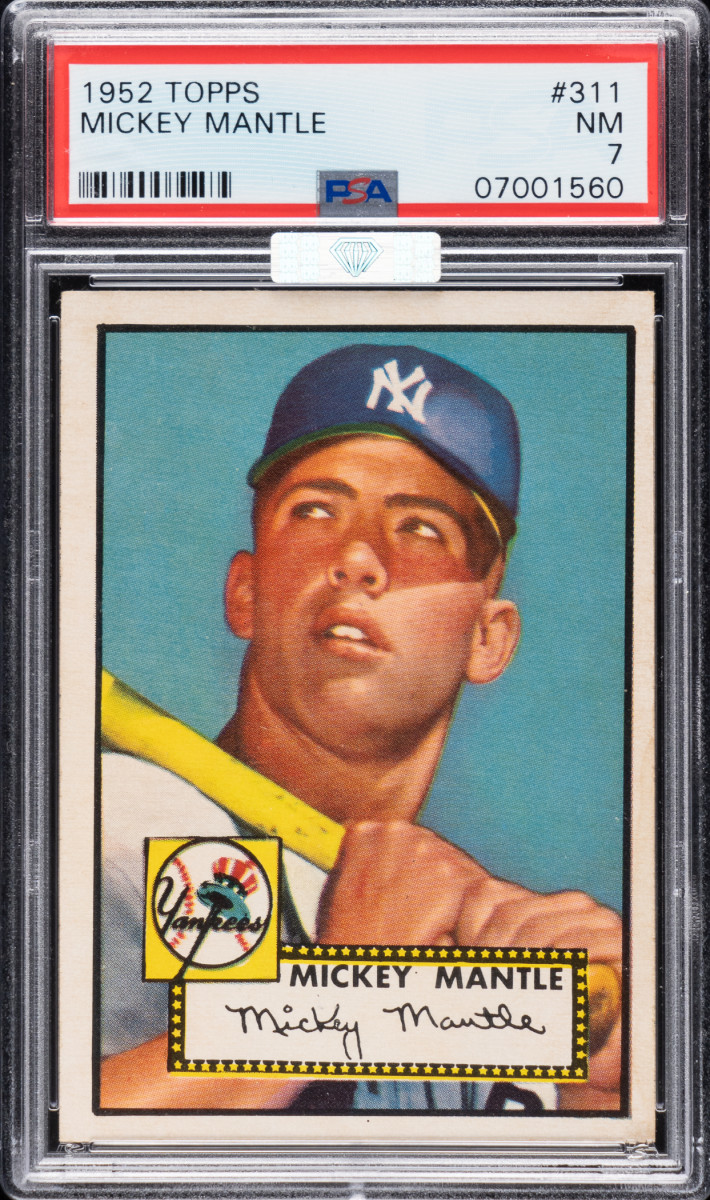1952 Topps Mickey Mantle card.