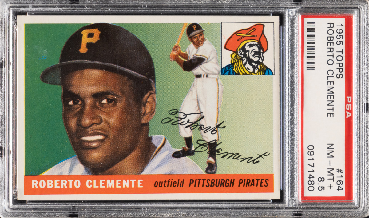 1955 Topps Roberto Clemente rookie card.