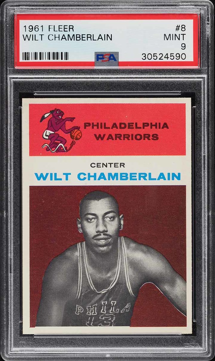 1961 Fleer Wilt Chamberlain rookie card.