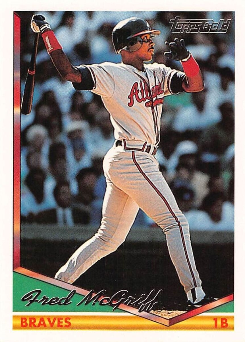 1994 Topps Gold Fred McGriff card.
