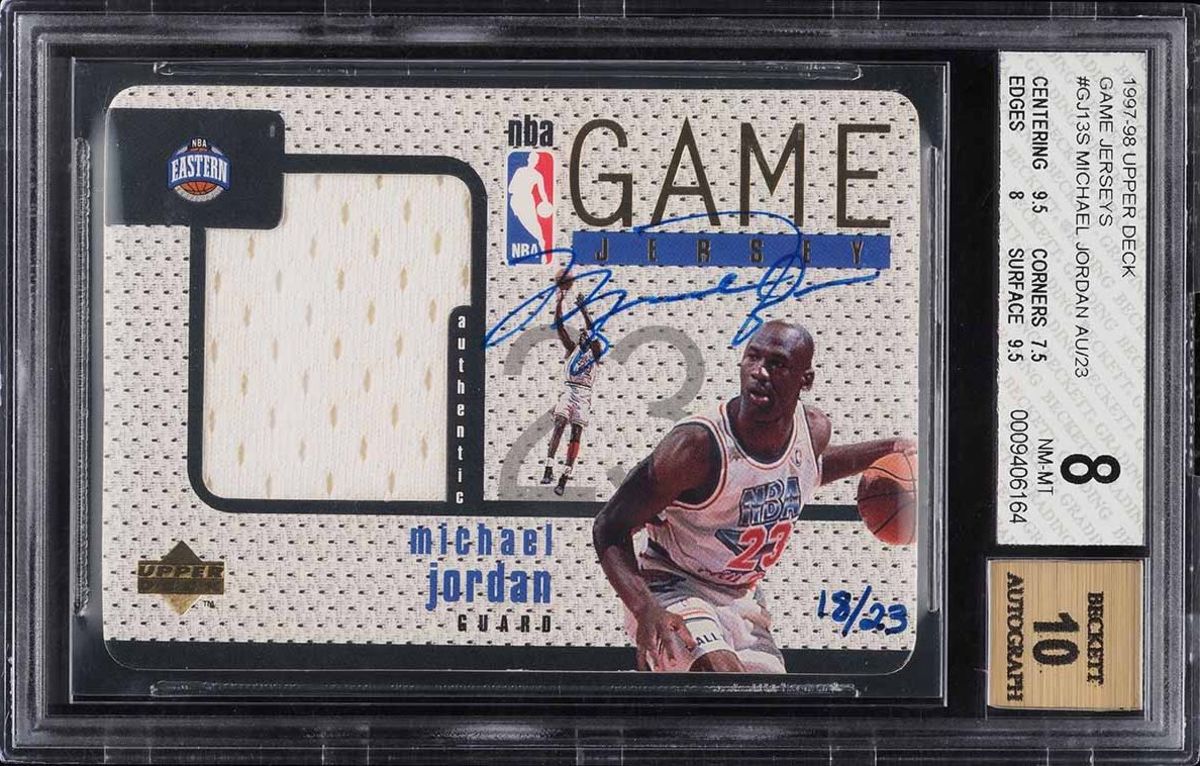 2003 NBA ALL-STAR GAME FULL TICKET PSA 8 NM-MT MICHAEL JORDAN LAST