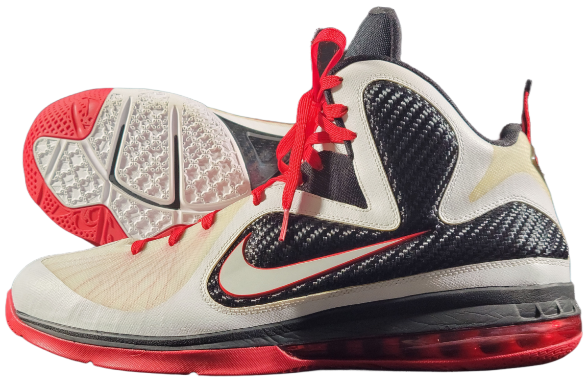 LeBron James game-worn photo-matched sneakers from two 2012 games with the Miami Heat.