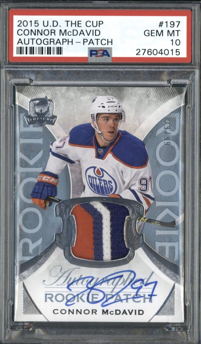 2015 Upper Deck The Cup Connor McDavid Rookie Patch Auto.