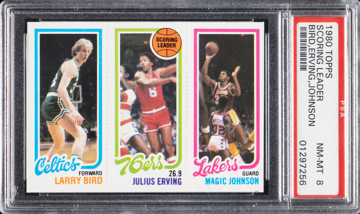 1980-1981 Topps Basketball Larry Bird/Magic Johnson Rookie card.