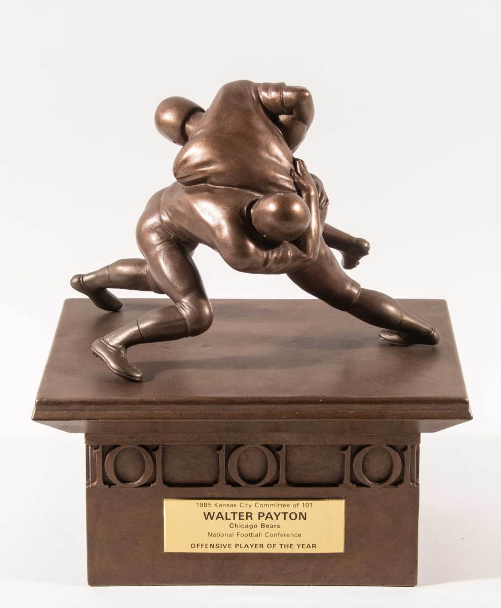1985 Walter Payton NFL Player of the Year Trophy.