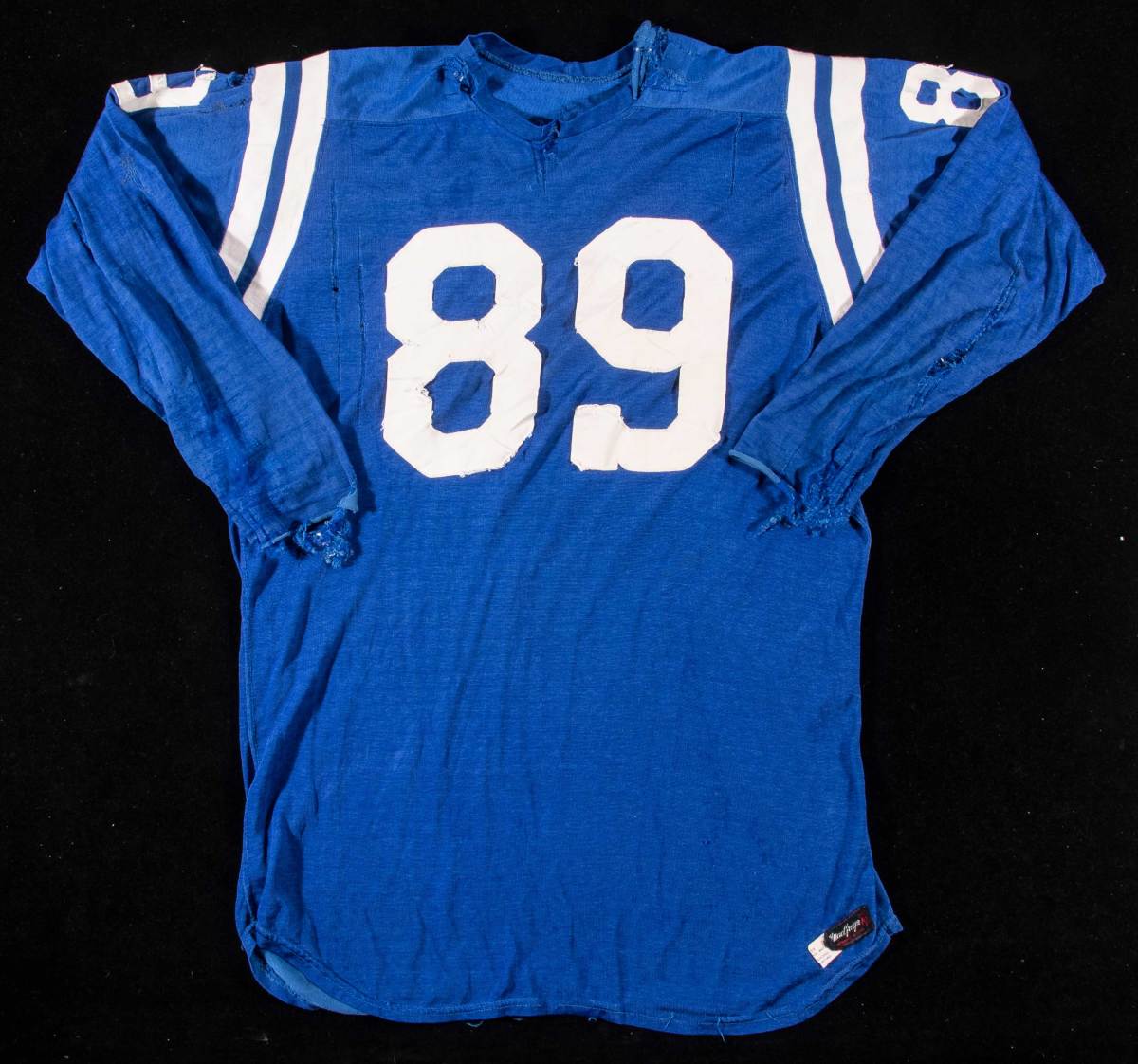 A Gino Marchetti Baltmore Colts professional model jersey circa 1950s.