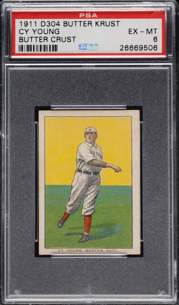 1911 D304 Butter Krust Cy Young card.