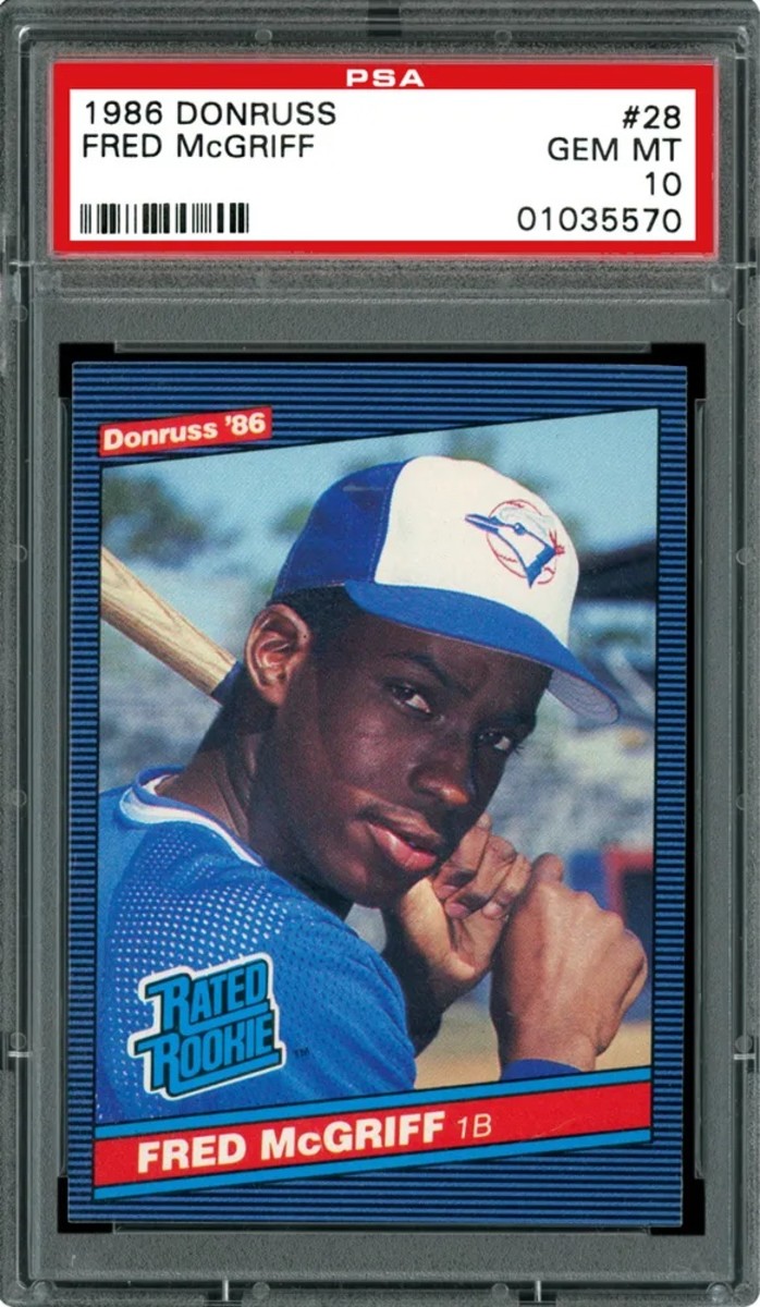 1986 Donruss Fred McGriff rookie card.
