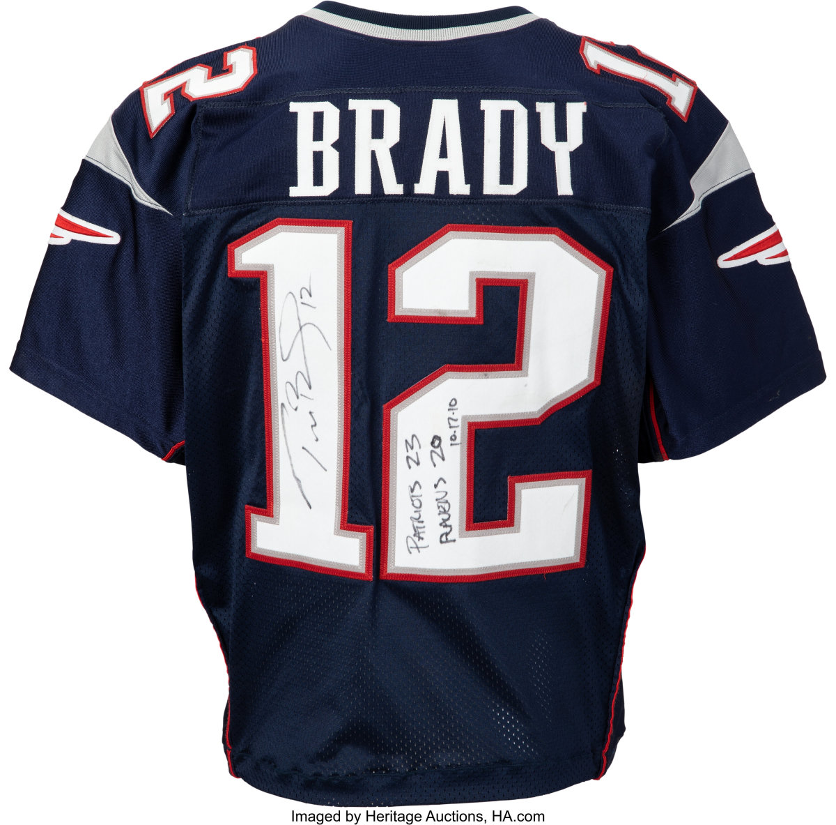 Tom Brady Autographed Game-Used Jersey an NFL Auctions Fundraiser