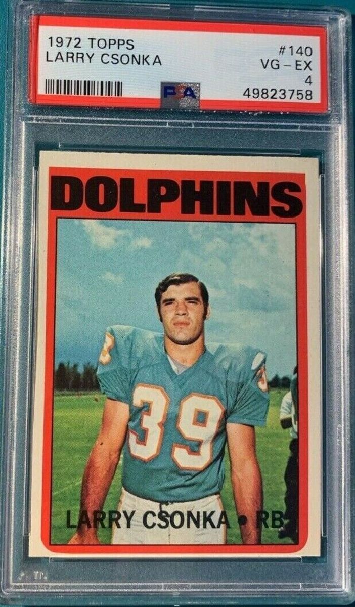 Players of the Perfect Season: 1972 Topps Miami Dolphins