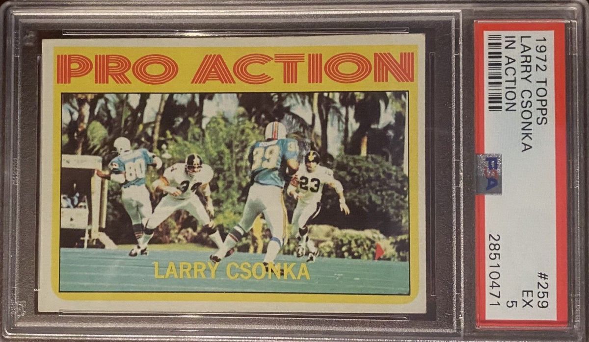 Larry Csonka football card (Miami Dolphins, Butch Cassidy and the Sundance  Kid)) 2005 Topps Fan Favorites #56