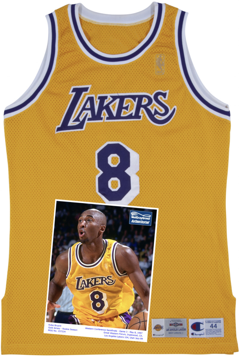 Kobe Bryant Game Worn Used Los Angeles Lakers Jersey 2000-2001 for