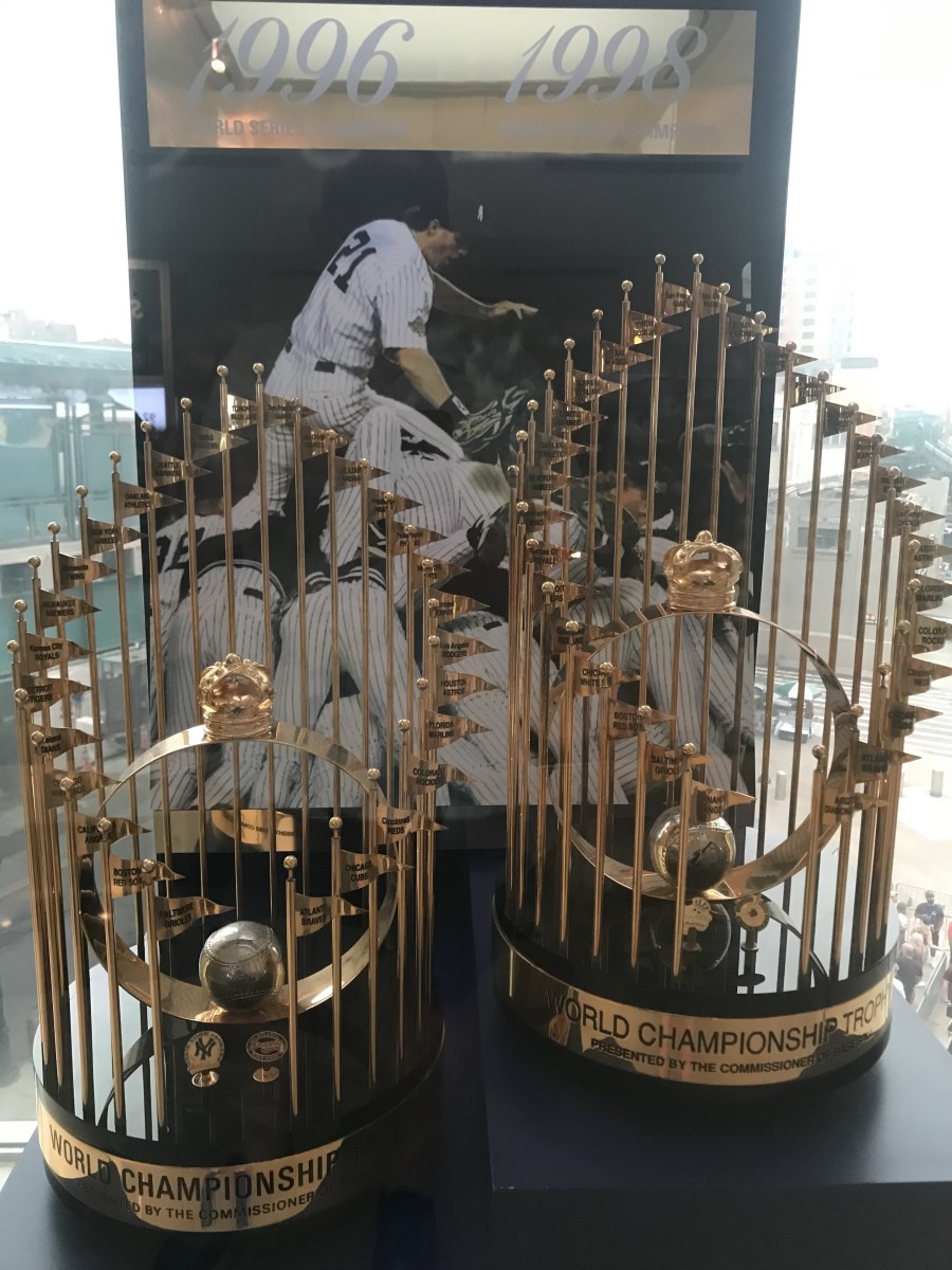 all 27 yankees world series trophies