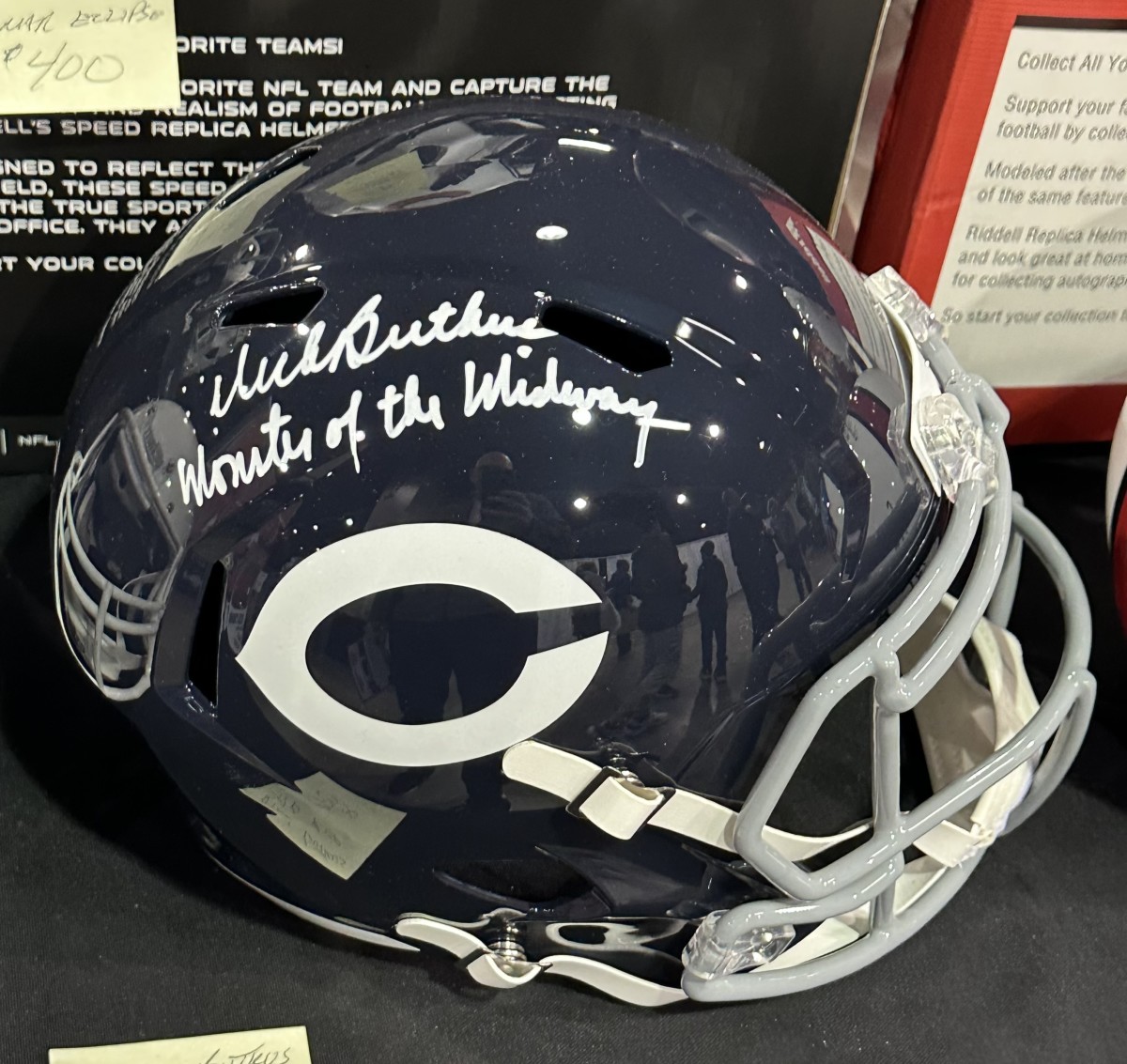 Auction - Olin Kreutz Chicago Bears Autographed Full-Size Replica