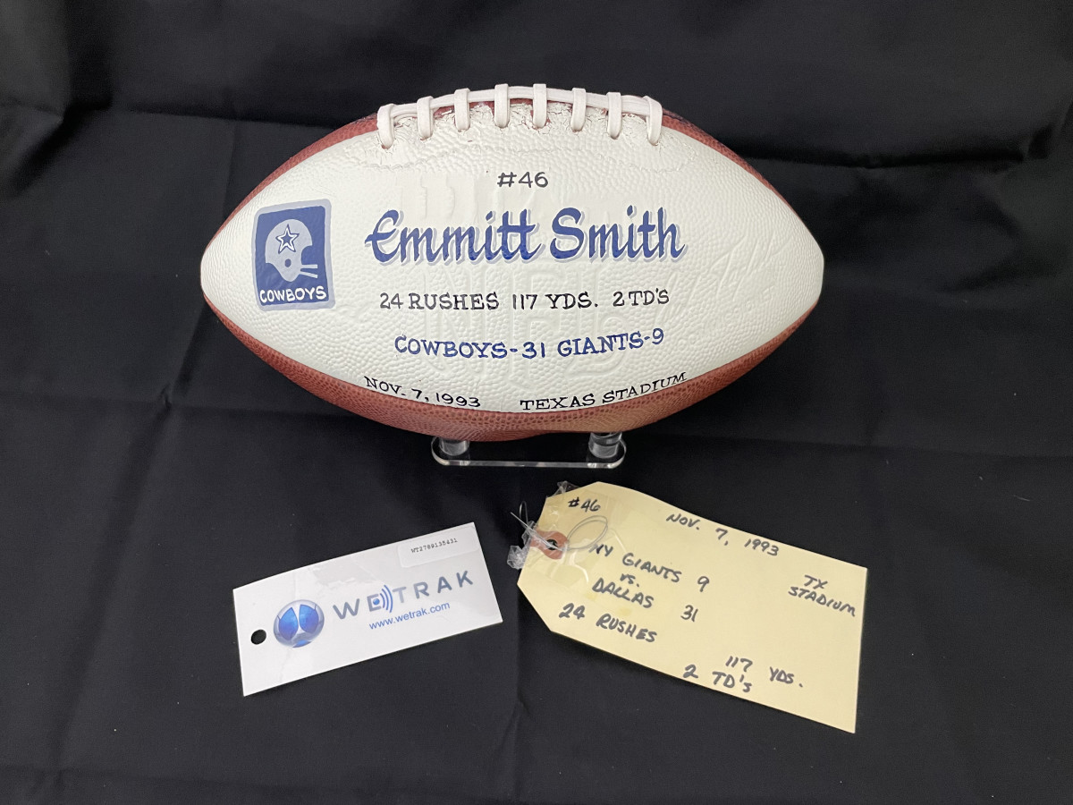 Emmitt Smith Game Used Super Bowl Jersey COA Video Match-WeTrak-100% Team –  Memorabilia Expert