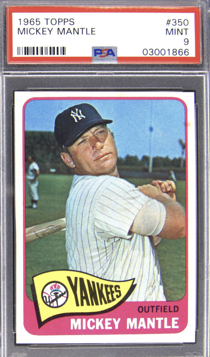 1962 Topps #200 Mickey Mantle New York Yankees Baseball Card Sgc