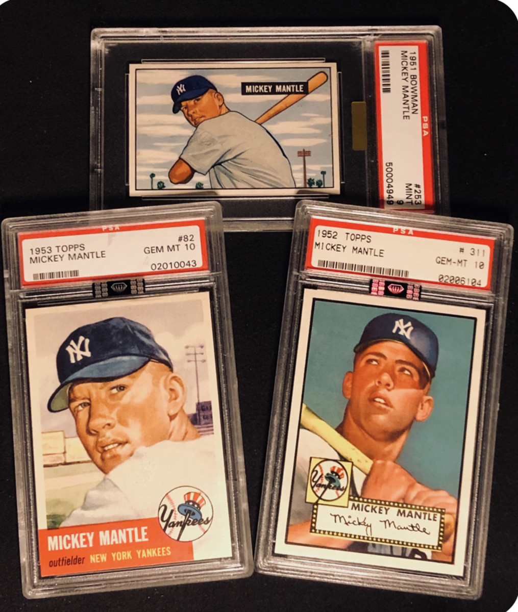 Marshall Fogel owns three of the most valuable Mickey Mantle cards in the hobby, including one of only three 1952 PSA 10s.