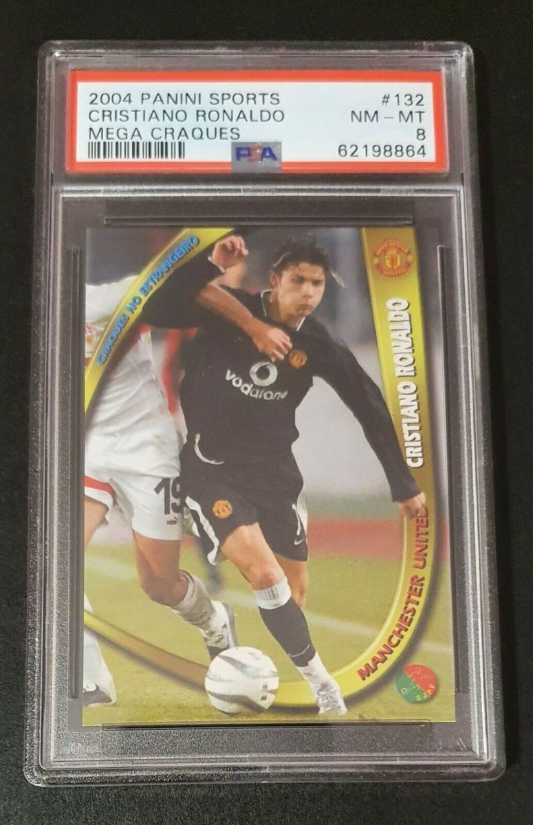 2003-04 Panini Cristiano Ronaldo Mega Craques card.