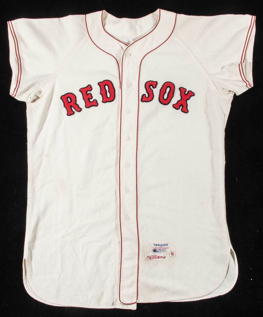 Ted Williams Boston Red Sox jersey.