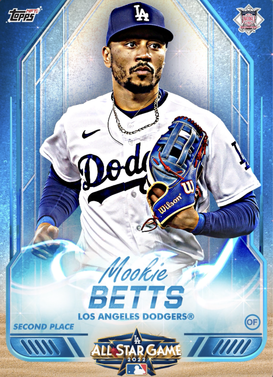 A sample of a Mookie Betts NFT from the 2022 Topps MLB All-Star Game NFT Collection.