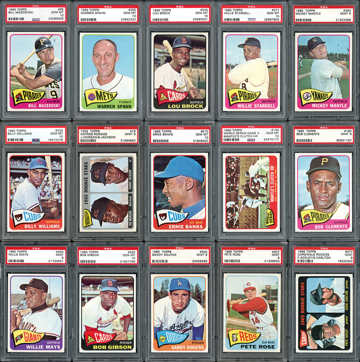 A 1964 Topps Complete set, ranked #2 on the PSA Set Registry.
