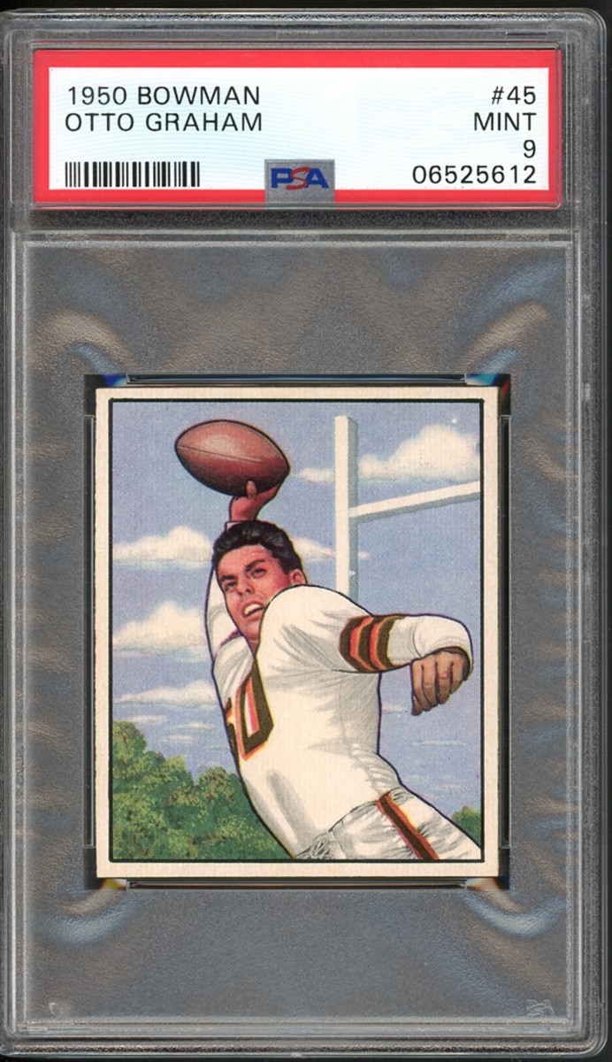 1950 Bowman Otto Graham card.