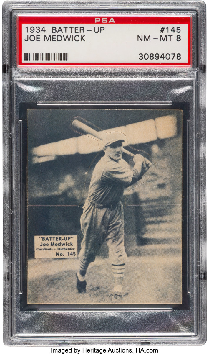 1934 Batter-Up card of Joe Medwick.